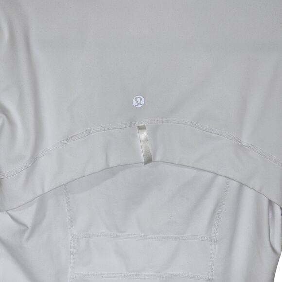 Lulemon Define Full Zip Jacket Luon White Reflective Logo On Back Size 8 - Picture 8 of 10